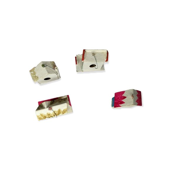 Vintage Putz Paper Mache Cardboard Houses Christmas - Picture 7 of 10